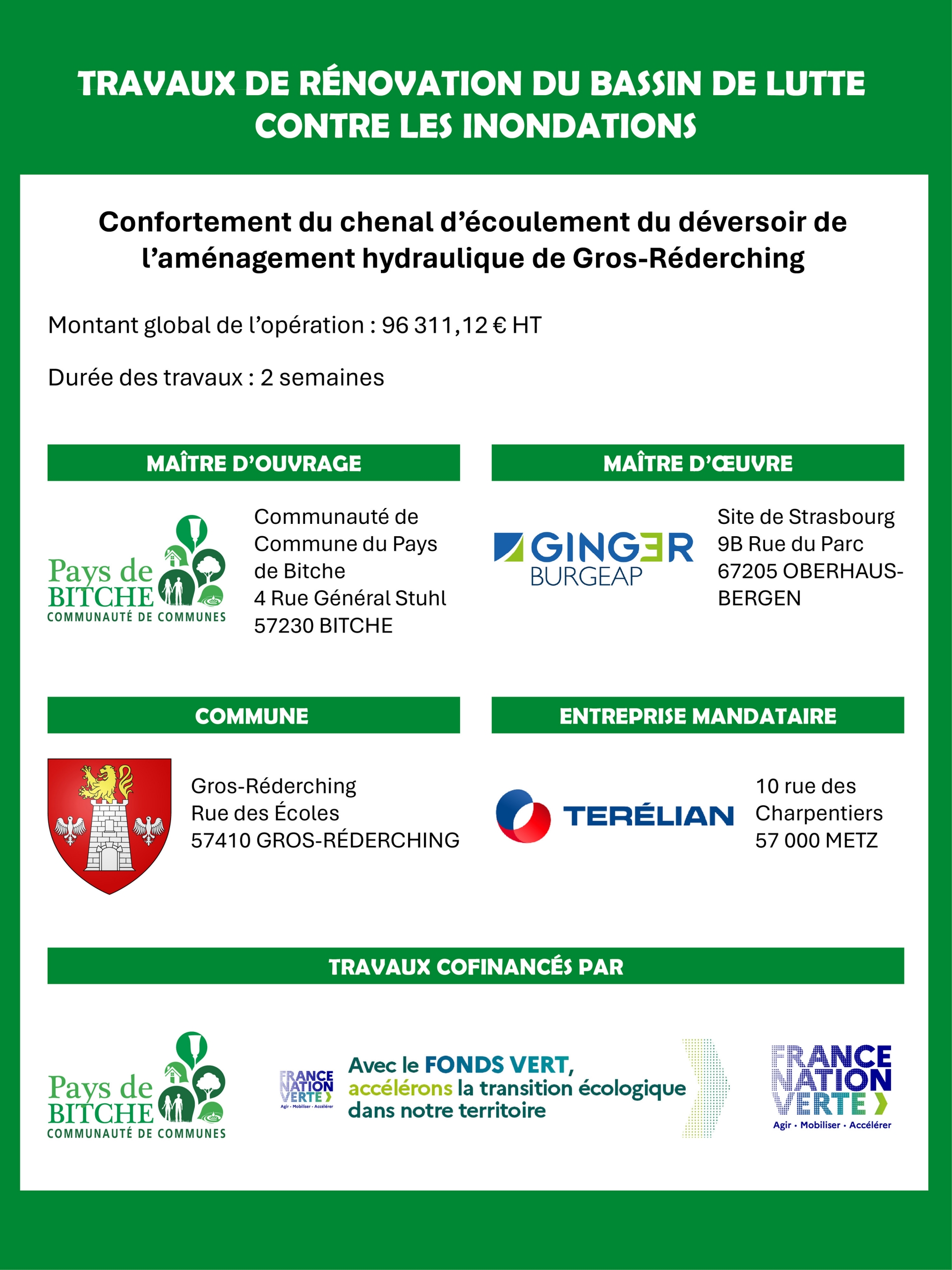 GEMAPI - GROS-RÉDERCHING BASSIN RÉTENTION - AFFICHAGE