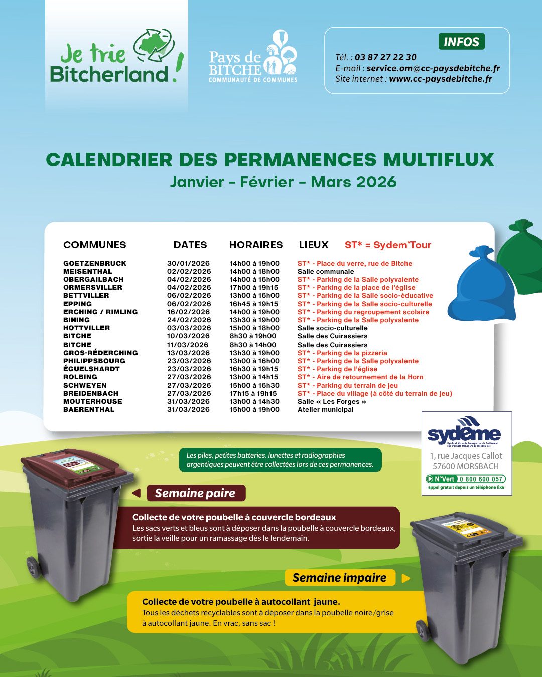 OM - CALENDRIER DES PERMANENCES MULTIFLUX 01 2026